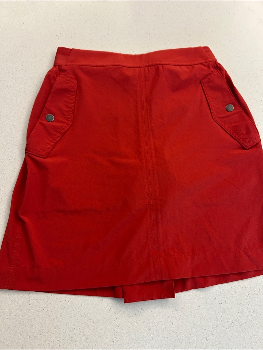 Athleta Rust Colored Women's Skort with Snap-Pocket Detail